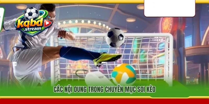 Các nội dung nổi bật trong mục soi kèo